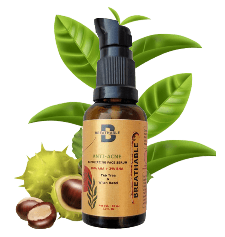 Breathable Anti - Acne Exfoliating Face Serum with 10% AHA + 2% BHA - HillVerge
