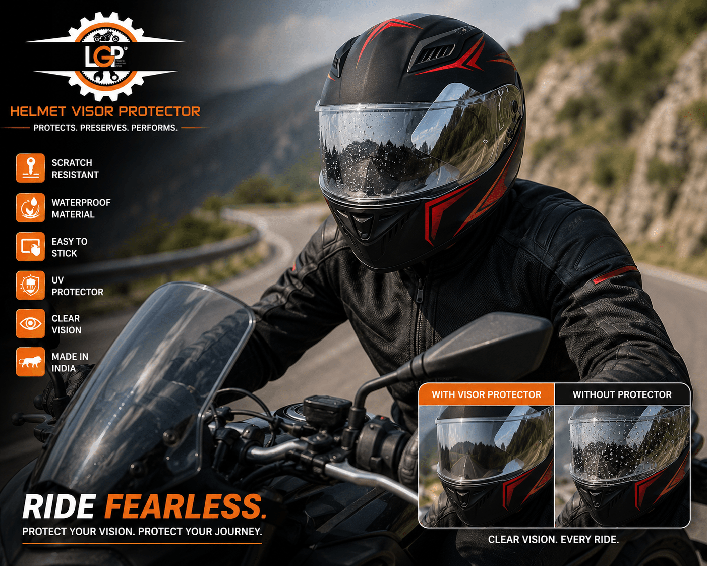 Helmet Visor Protection - HillVerge