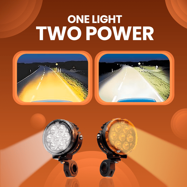 LGP DK80 - PRO High - Power Motorcycle Spotlight 160W 20000LM LED - HillVerge