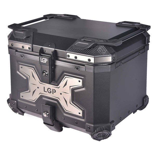 LGP Motorcycle Top Box 45L (Type X Gray) - HillVerge