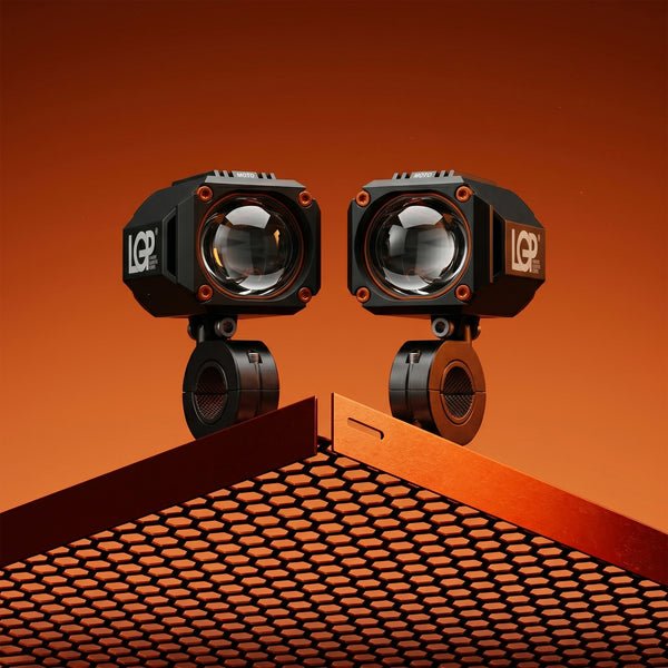 LGP Spotlight MK07 Dual Beam Motorcycle Light, 80W 7000LM - HillVerge