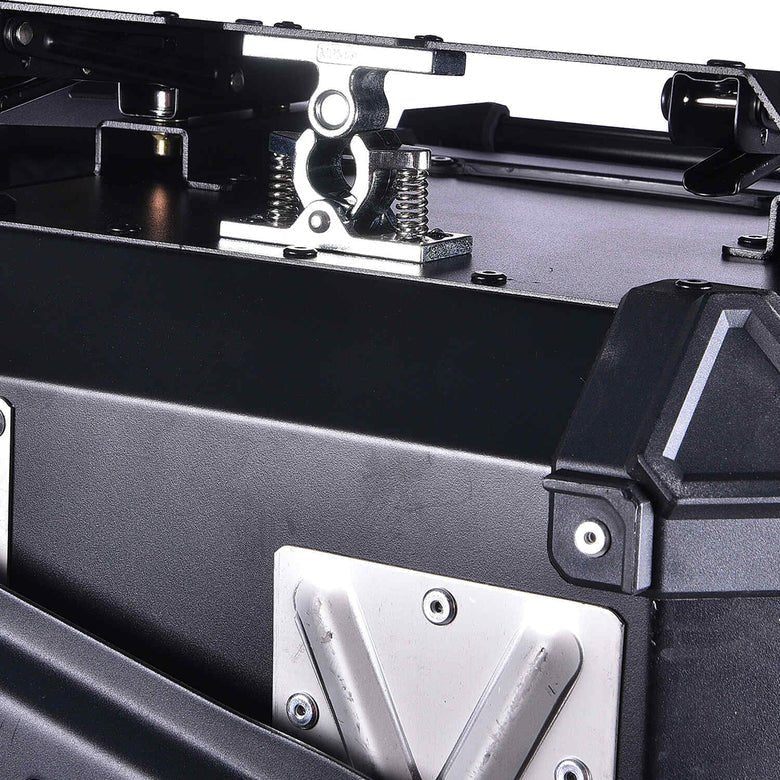 LGP Top Box 45L Black Armoured With Backrest - HillVerge
