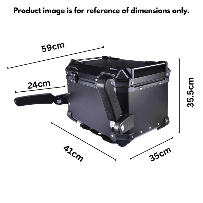 LGP Top Box 45L Black Hand Support With Backrest - HillVerge