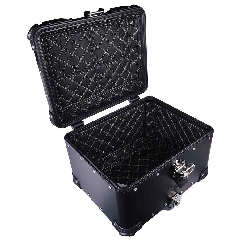 LGP Top Box 45L Black Round Corner With Backrest - HillVerge