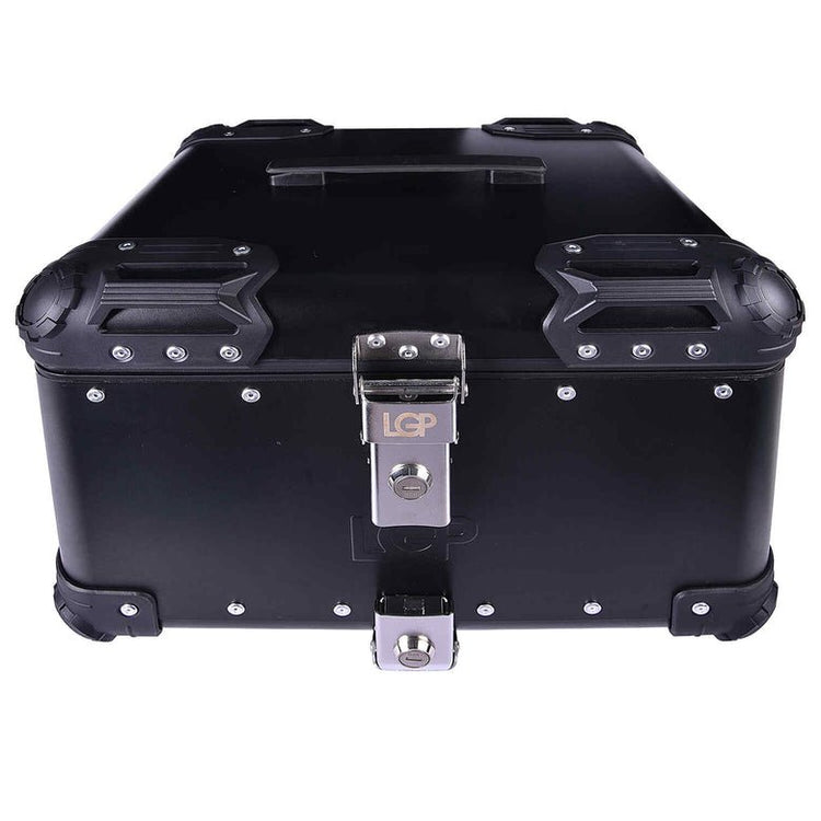LGP Top Box 45L Black Round Corner With Backrest - HillVerge