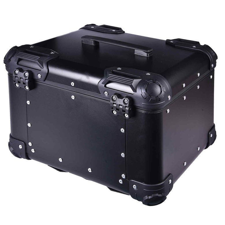 LGP Top Box 45L Black Round Corner With Backrest - HillVerge