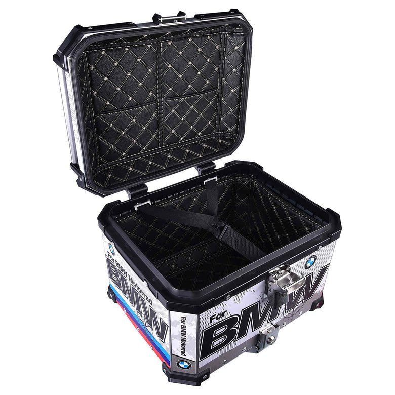 LGP TOP BOX 45L BMW DRAW SILVER - HillVerge