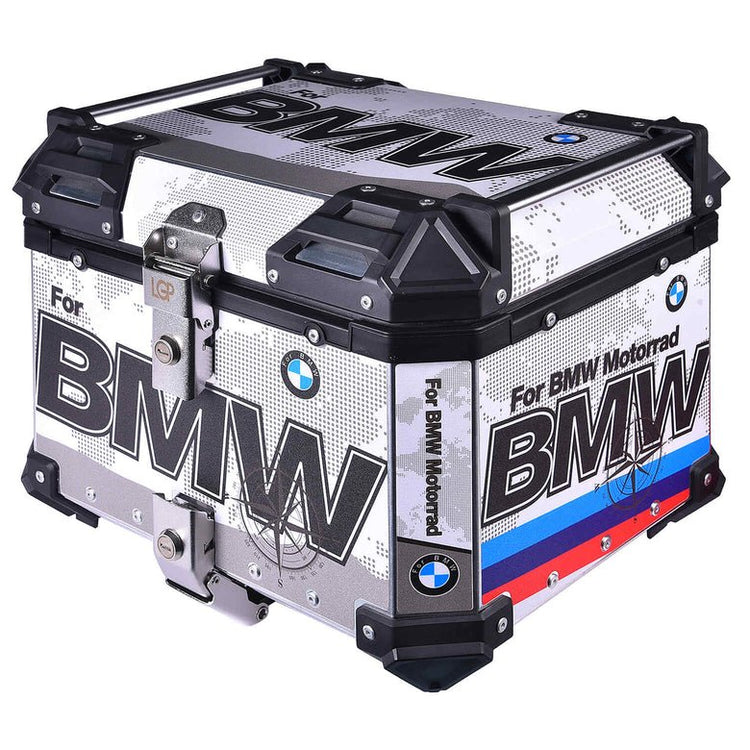 LGP TOP BOX 45L BMW DRAW SILVER - HillVerge