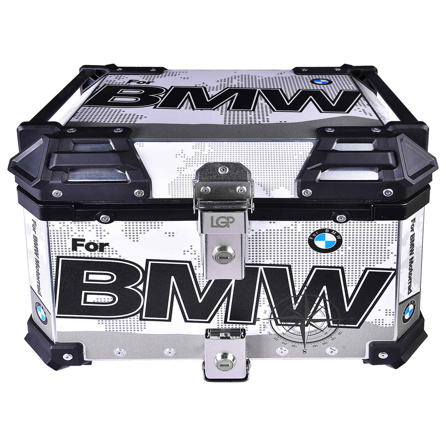 LGP TOP BOX 45L BMW DRAW SILVER - HillVerge