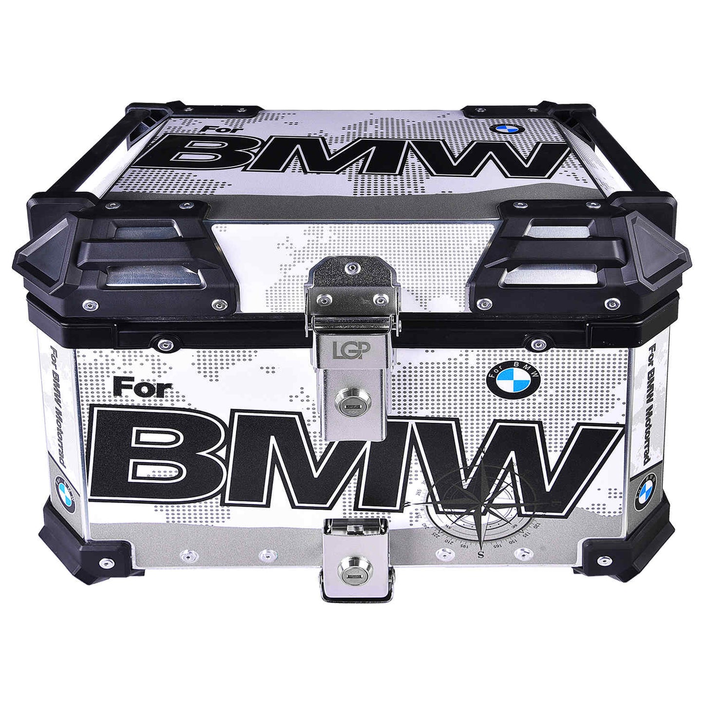 LGP TOP BOX 45L BMW DRAW SILVER - HillVerge