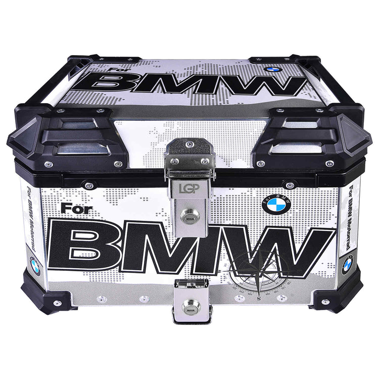 LGP TOP BOX 45L BMW DRAW SILVER - HillVerge
