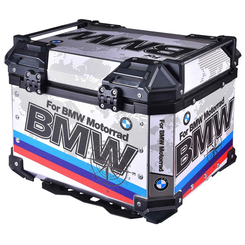 LGP TOP BOX 45L BMW DRAW SILVER - HillVerge