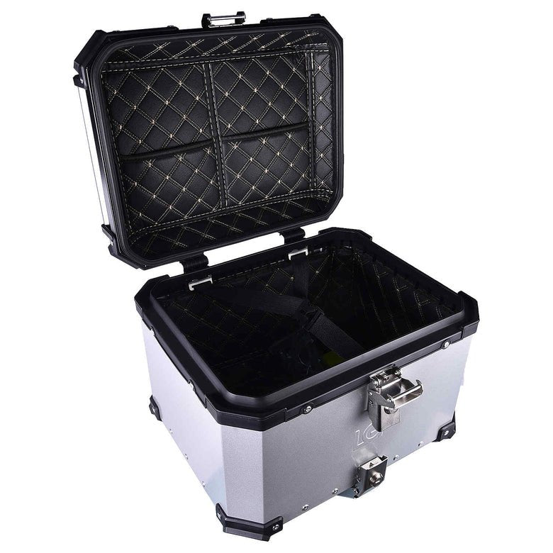 LGP TOP BOX 45L SILVER WITH BACKREST - HillVerge