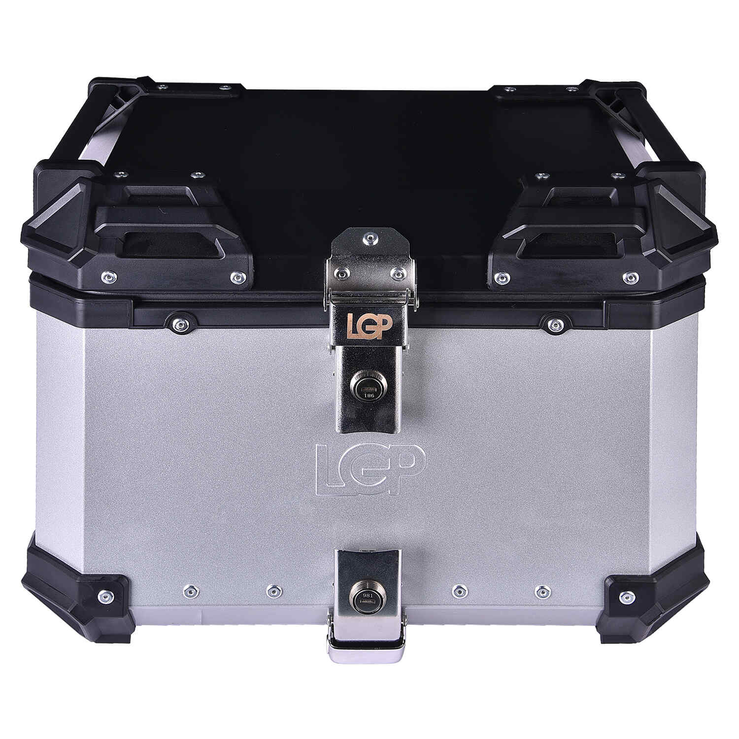 LGP TOP BOX 45L SILVER WITH BACKREST - HillVerge