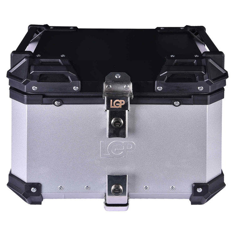 LGP TOP BOX 45L SILVER WITH BACKREST - HillVerge