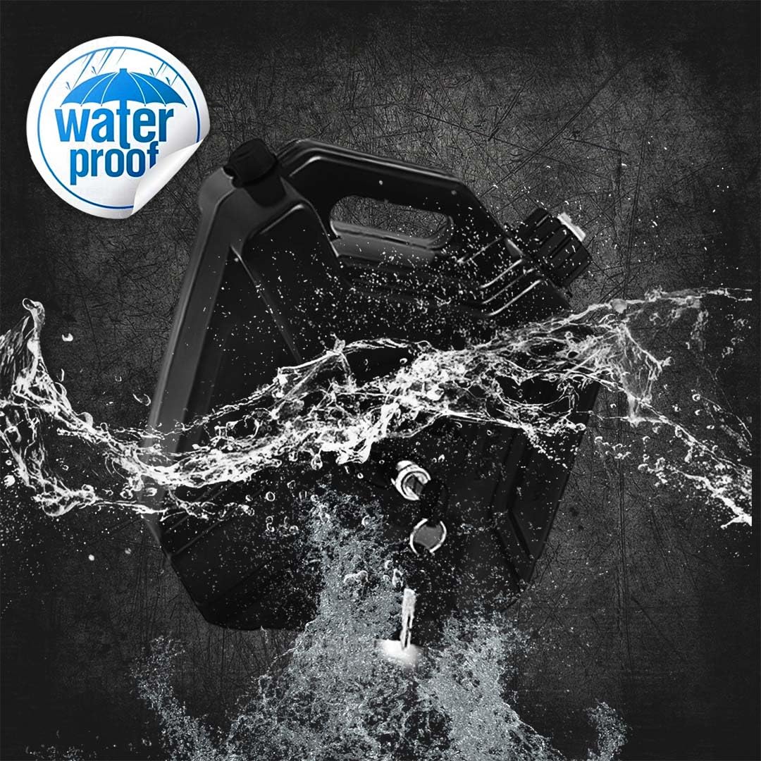 MOTO GENIUS Universal 5 Liter Fuel Jerry Can With Clamp and Cap For Motorcycle - HillVerge